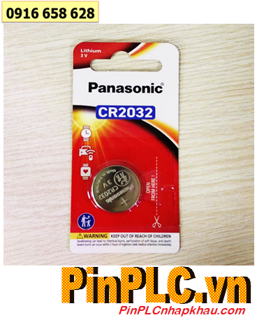 Panasonic CR-2032PT/1B; Pin 3v Lithium Panasonic CR-2032PT/1B chính hãng